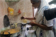 Aruna Mukherjee while shooting