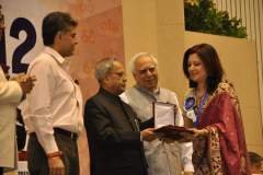 Receiving national award for the film Baandhon produced by Assam State Film Finance and Development Corporation 2012. It received the Best Regional Film in the Assamese language directed by Jahnu Barua.