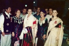 With Congress President Smt Sonia Gandhi at the Congress Chief Minister's conclave in Guwahati 2001