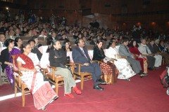 (L to R) Seema Biswas, Deepa Mehta,  Mrinal Barooah, Bobbeeta Sharma, Hemoprova Saikia, Tarun Gogoi, Mamoni Roisom Goswami, Jahnu Barua, Pritam Saikia