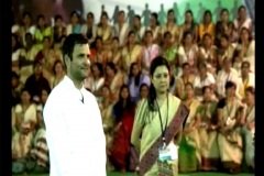 With Congress Leader Rahul Gandhi co-ordinating & anchoring the Women Interaction Programe in Jorhat, 2014