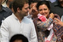 At Congress Leader Rahul Gandhi's Padayatra in Nagaon, 2015