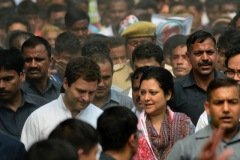 At Congress Leader Rahul Gandhi's Padayatra in Nagaon, 2015