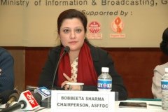 Addressing Press meet as the Chairperson of ASFFDC 2006